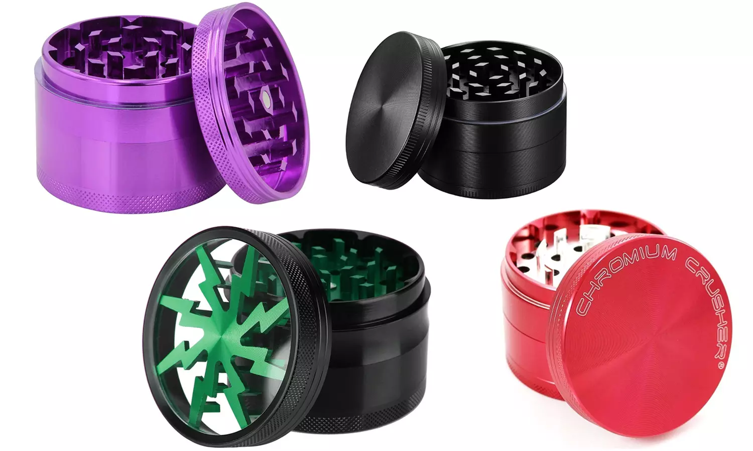 4-Layer Herb Grinder with Bonus Container - Primary Image
