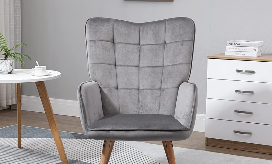 Image 91: HomCom Accent Chair