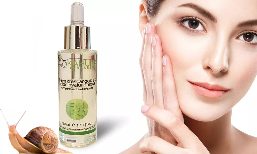 Serúm de baba de caracol y de ácido hialurónico Kahuna Benessere