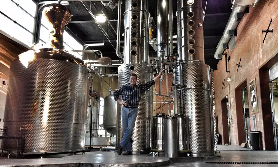 Distillery Tour with Free Moonshine Samples and Food for Two at Asheville Distilling Company and Lex 18 (46% Off) - Primary Image