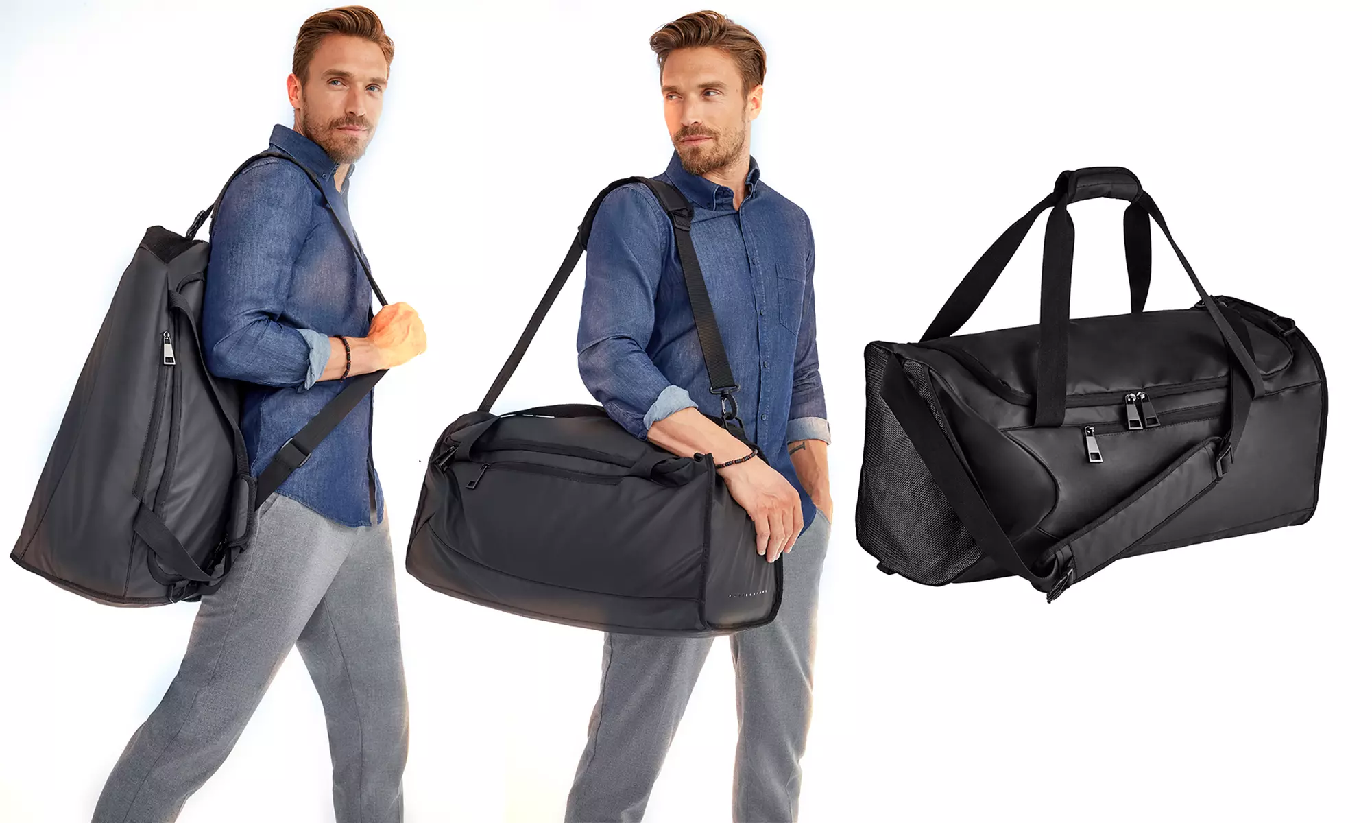 1, 2 ou 3 sacs de sport en toile enduite Marnaula 51 L, livraison offerte - Primary Image