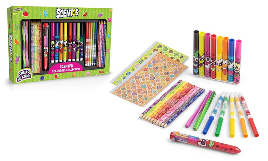 Image 1: Scentos Colouring Pen Collection