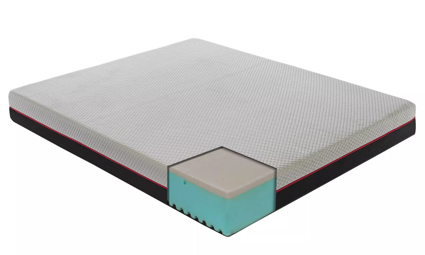 Materasso in memory foam con rivestimento sfoderabile