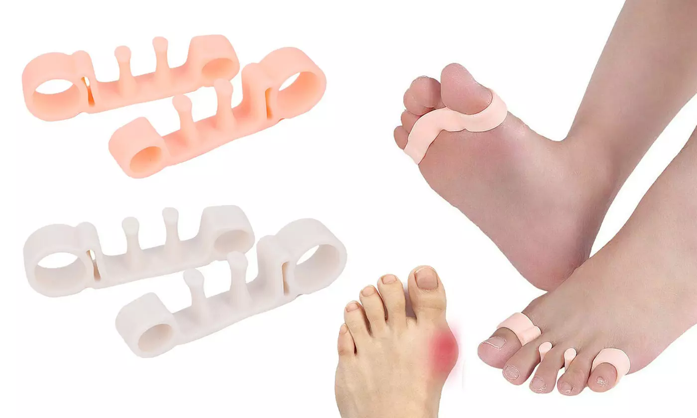 2pcs Toe Separator Stretchers Yoga Foot Gel Bunion Corrector straightener