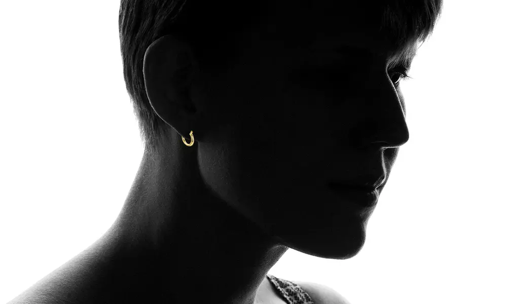 Polished 18K Gold Plated 15MM Wide Hoop Earrings by Sevil - Second Medium