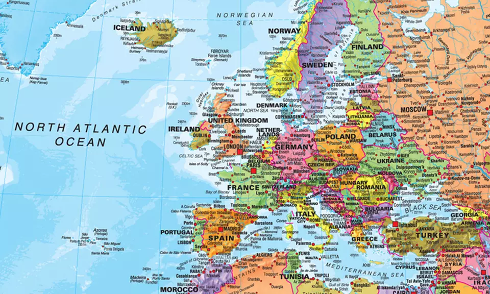 1 ou 2 affiches carte du monde plastifiées - Second Medium