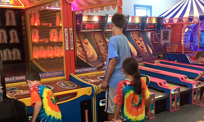 Water Park and Inflatable Park Combo Ticket with Flow Rider Surfing and Mini Golf Pass at Wicked Waves