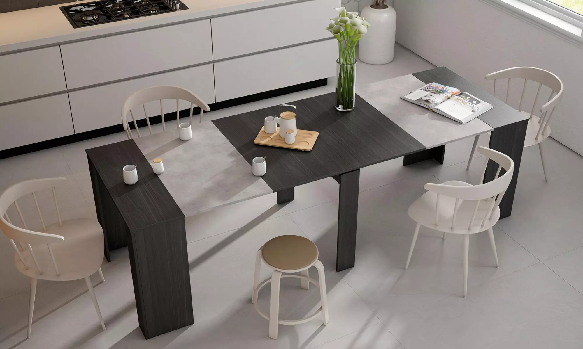 Tavolo consolle allungabile