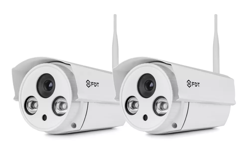 FDT Weatherproof 1080p Full HD WiFi Security Camera with Night Vision (1- or 2-Pack) - Second Medium