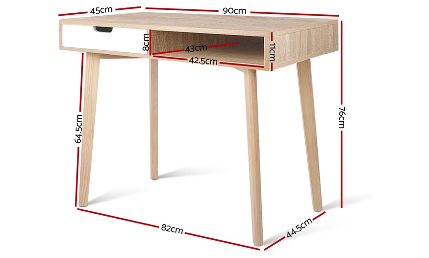 Image 6: Scandinavian-Style Desk