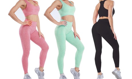 Set 2 leggins e canottiera disponibile in 3 taglie e 3 colori
