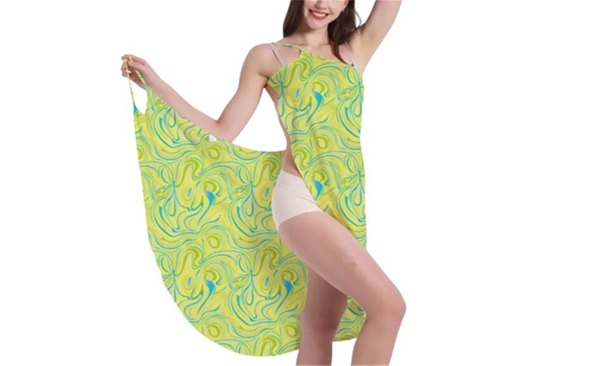 Image 6: Women's Printed Spaghetti Strap Cover-Up Beach Dress