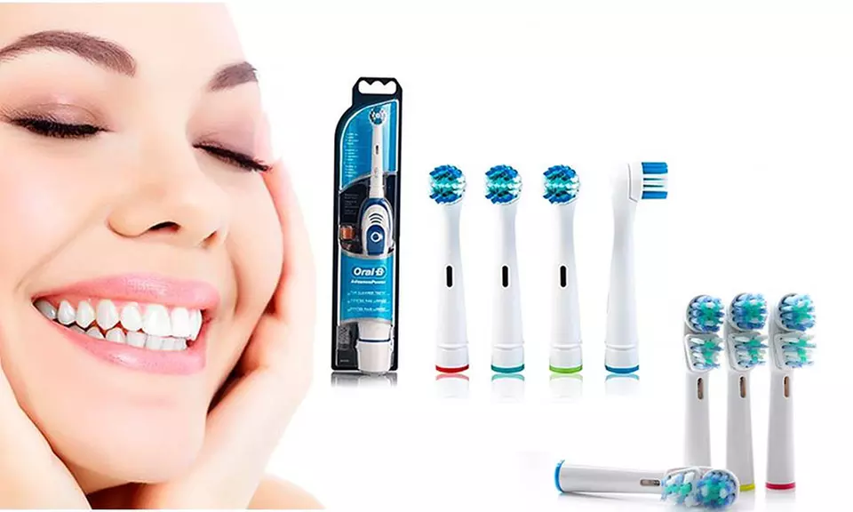 Brosse à dents électrique Braun Oral-B Advance Power et têtes de brosse compatibles Precision Clean ou Dual Head - Primary Image