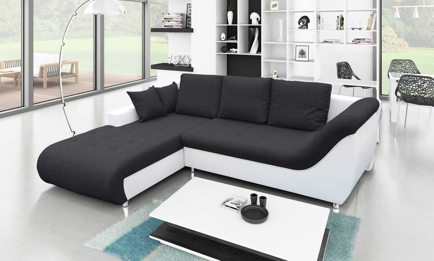 Image 6: Four-Seater Sofa Bed with Storage