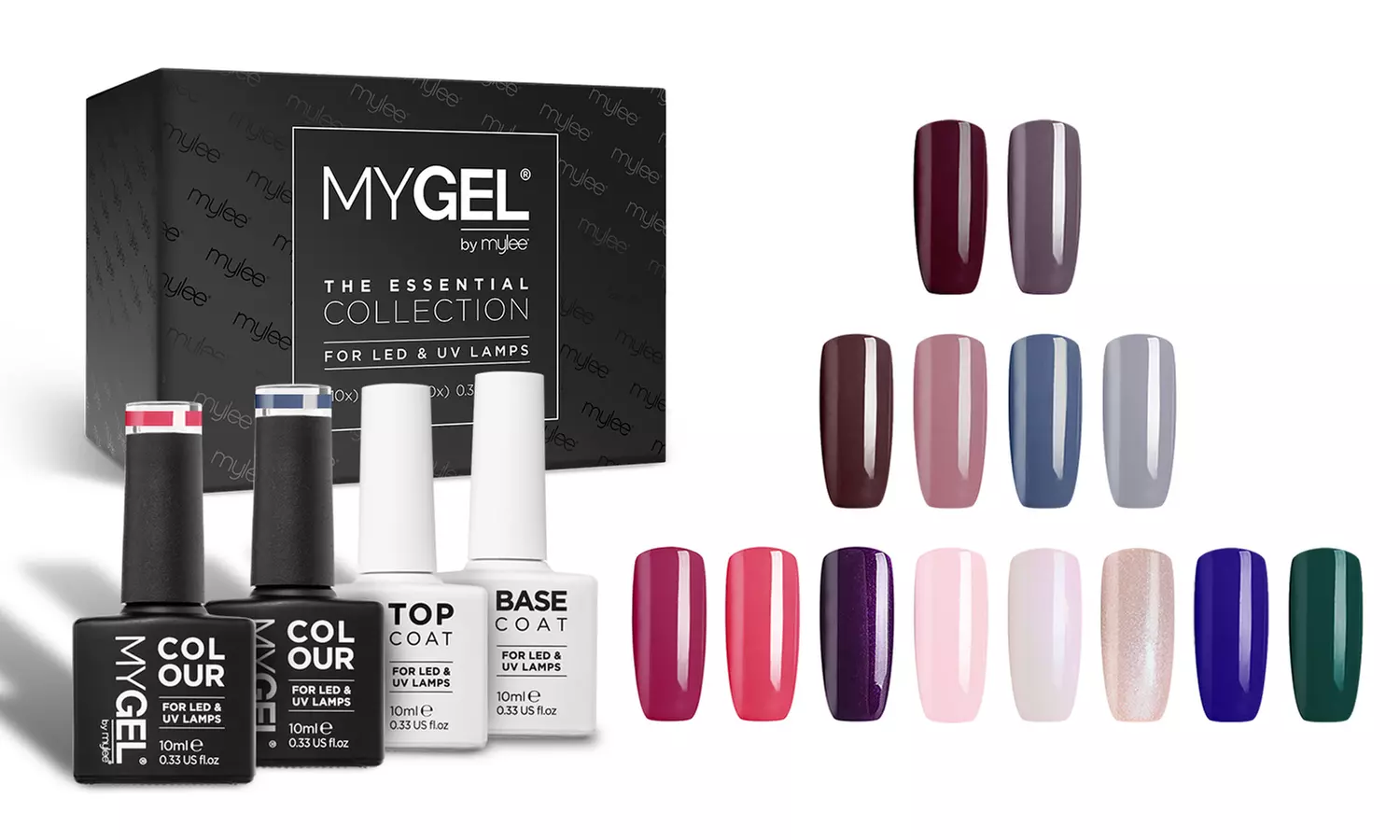 Four-, Six- or Ten-Bottle Mylee Professional Gel Nail Polish Set - Primary Image