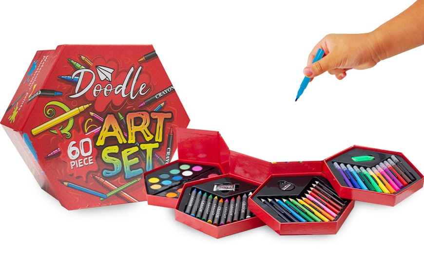 Image 5: One or Two Doodle 60-Piece Arts Sets