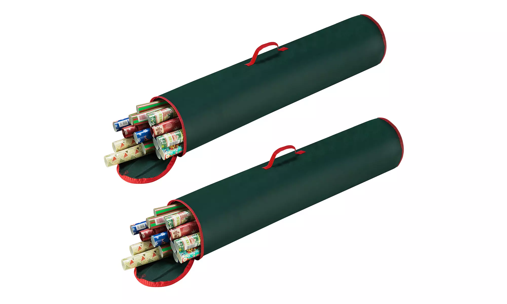 40.5" Christmas Gift Wrapping Paper Stand Up Storage Bag - Second Medium