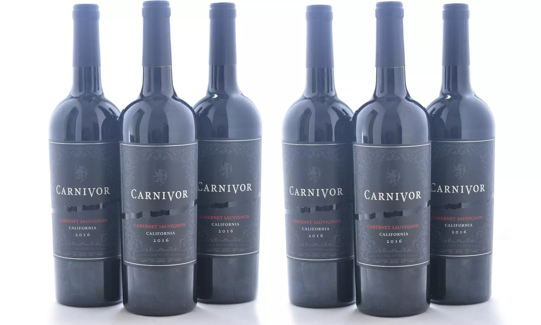 6-, 12-, 15-, or 18-Packs of Carnivor Cabernet Sauvignon from WineOnSale.com (Up to 51% Off) - Primary Image