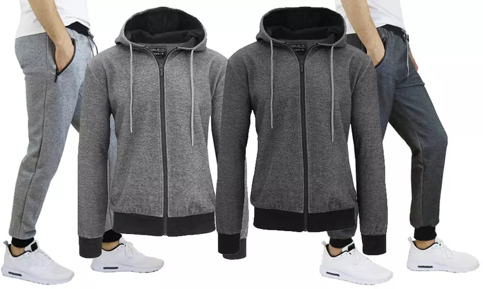 Men's Tech-Fleece Hoodie and Jogger Set - Primary Image