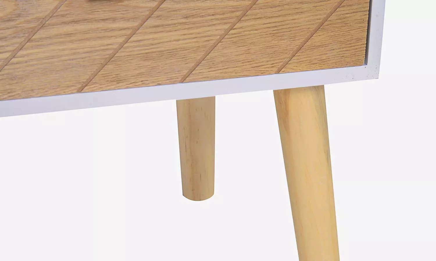 HomCom Bedside Table with 2 Drawers