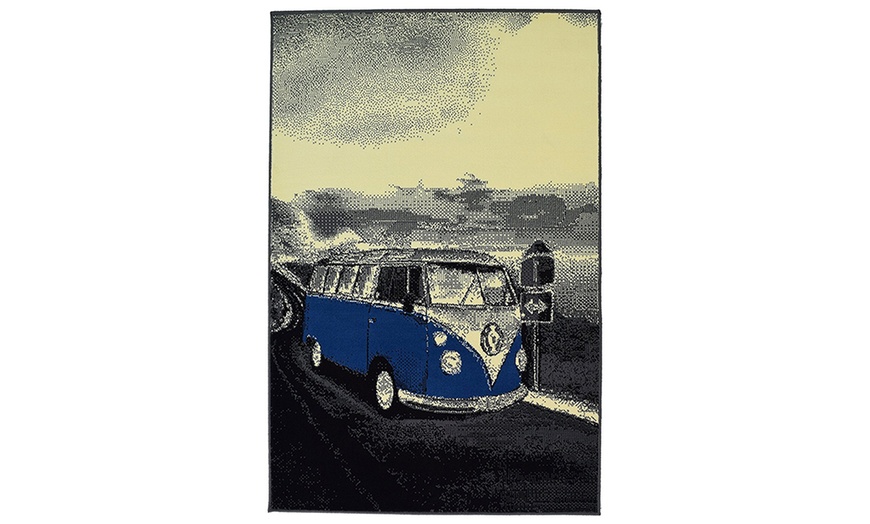 Image 6: Retro Camper van Rugs - 7 Colours
