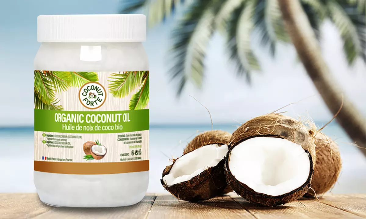 250, 500 ou 1000 ml de l'huile de coco bio minceur et santé - Primary Image