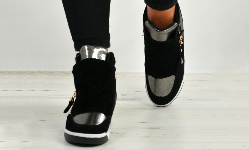 Image 9: Women's Wedge Trainers