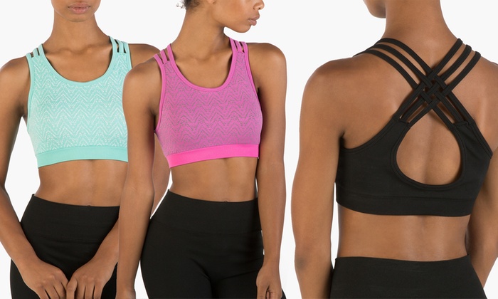 multi strap sports bra