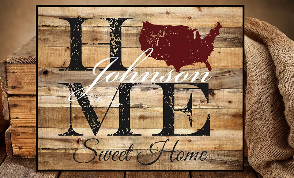 One or Two 7x20 or 15x12 Personalized Family Signs from MRC Wood Products (Up to 46% Off) - Primary Image