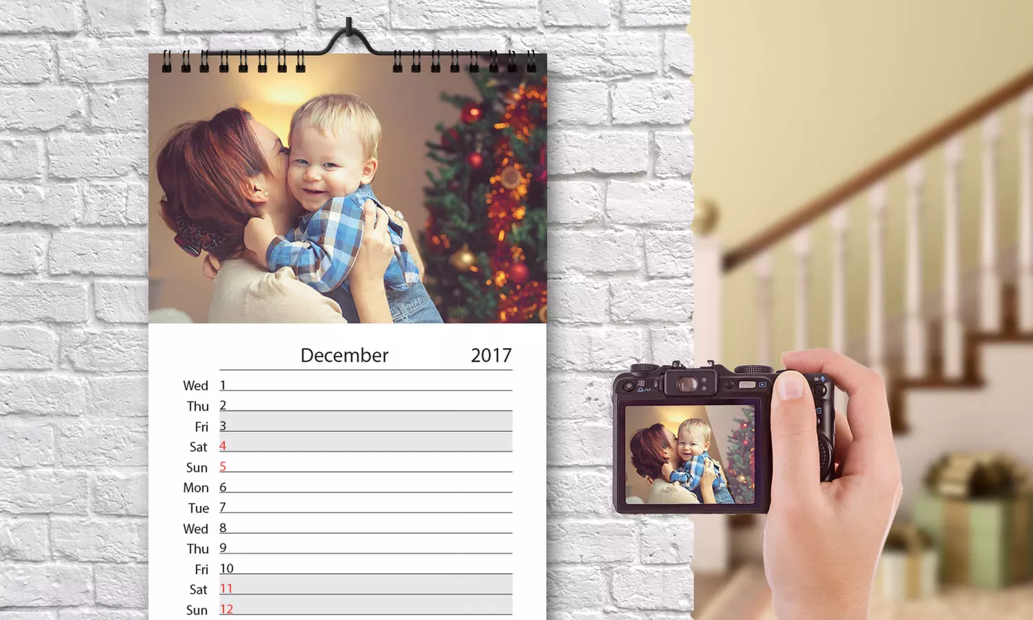 One, Two or Five Personalised Kitchen Calendars from £2.99 (Up to 77% Off) - Image 3