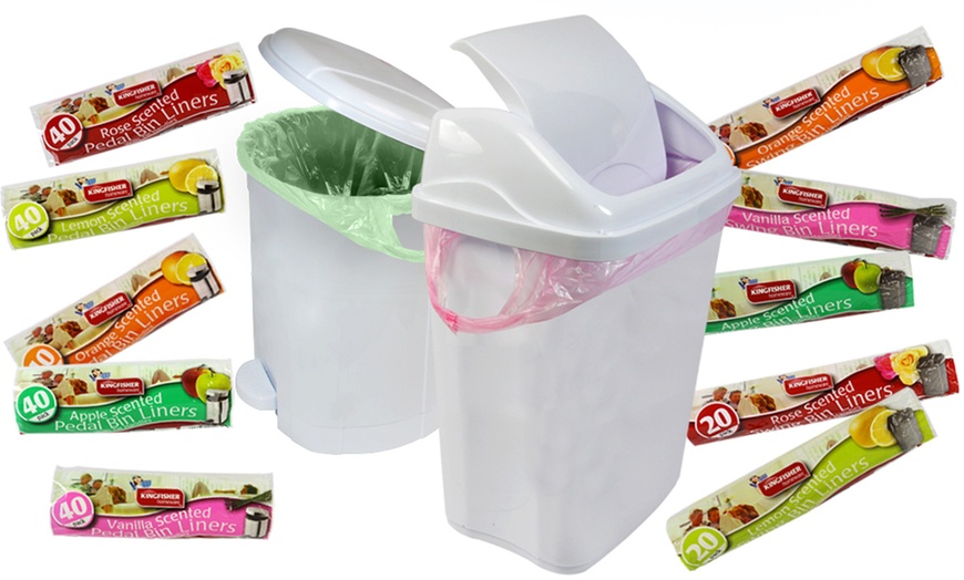 Image 1: 40 Pedal or 20 Swing Bin Scented Bags