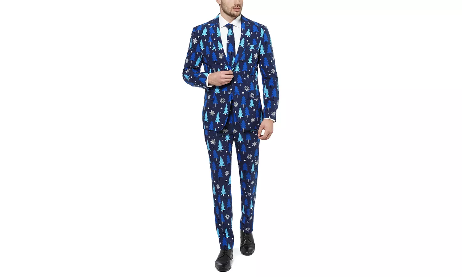 OppoSuits Men's Slim Fit Christmas Suit. Multiple Styles Available - Second Medium