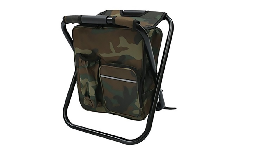 Image 6: Folding Chair Cooler Backpack