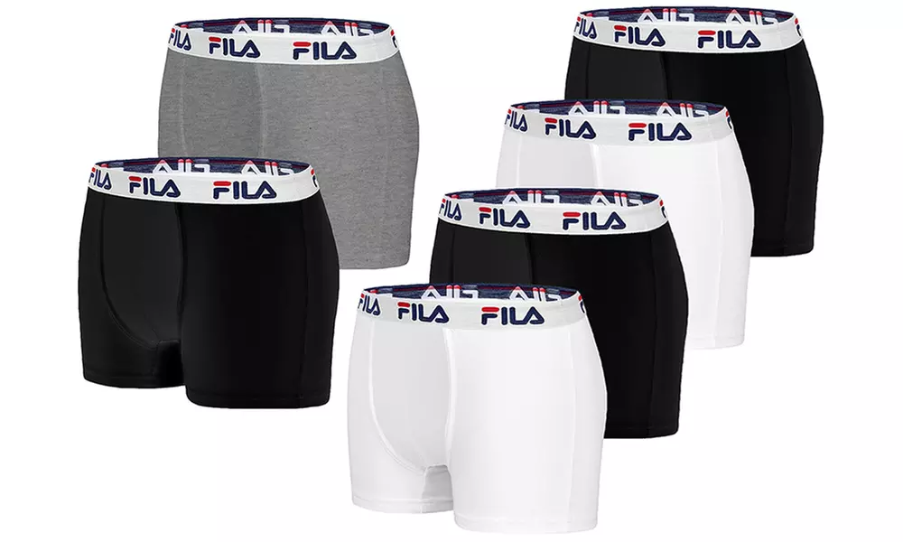 Lot de 2, 4 ou 8 boxers pour hommes en coton de la marque Fila - Primary Image