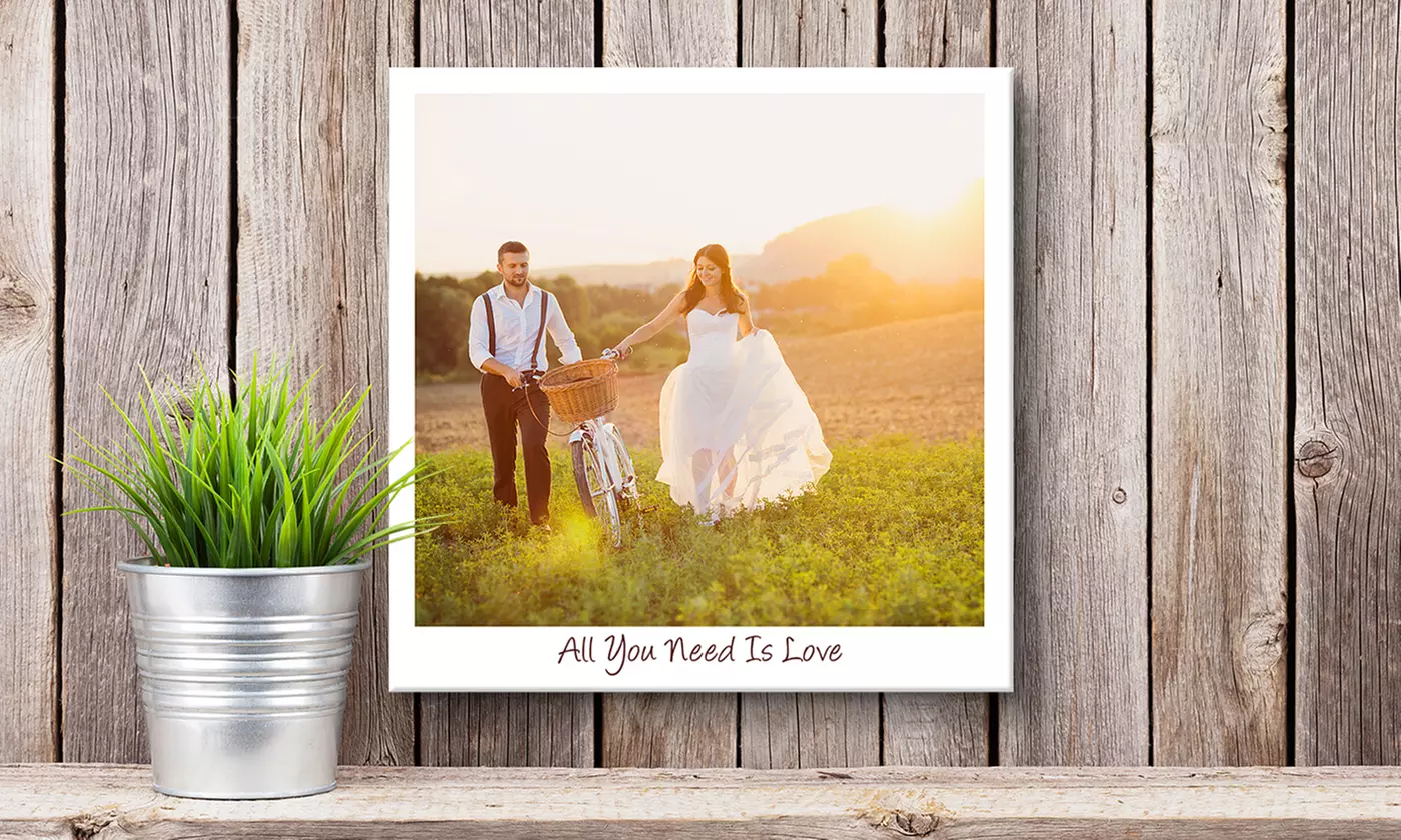Custom Gallery-Wrapped Canvas Prints with Text (Up to 88% Off) - Primary Image