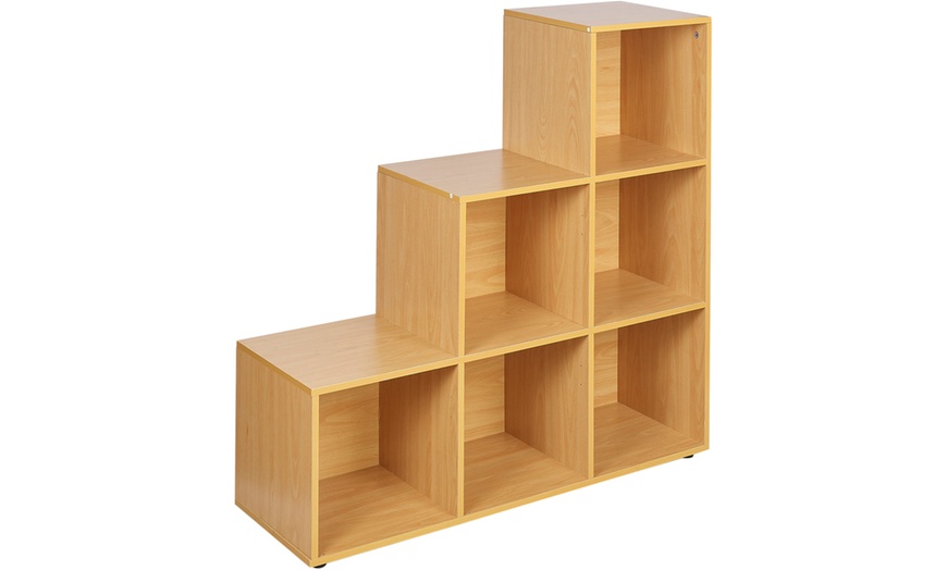 Image 9: Six-Cube Step Storage Shelf Unit