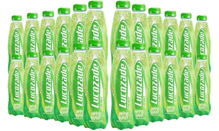 Image 26: Lucozade Energy Flavoured Sparkling Drink 380ml 24-Pack