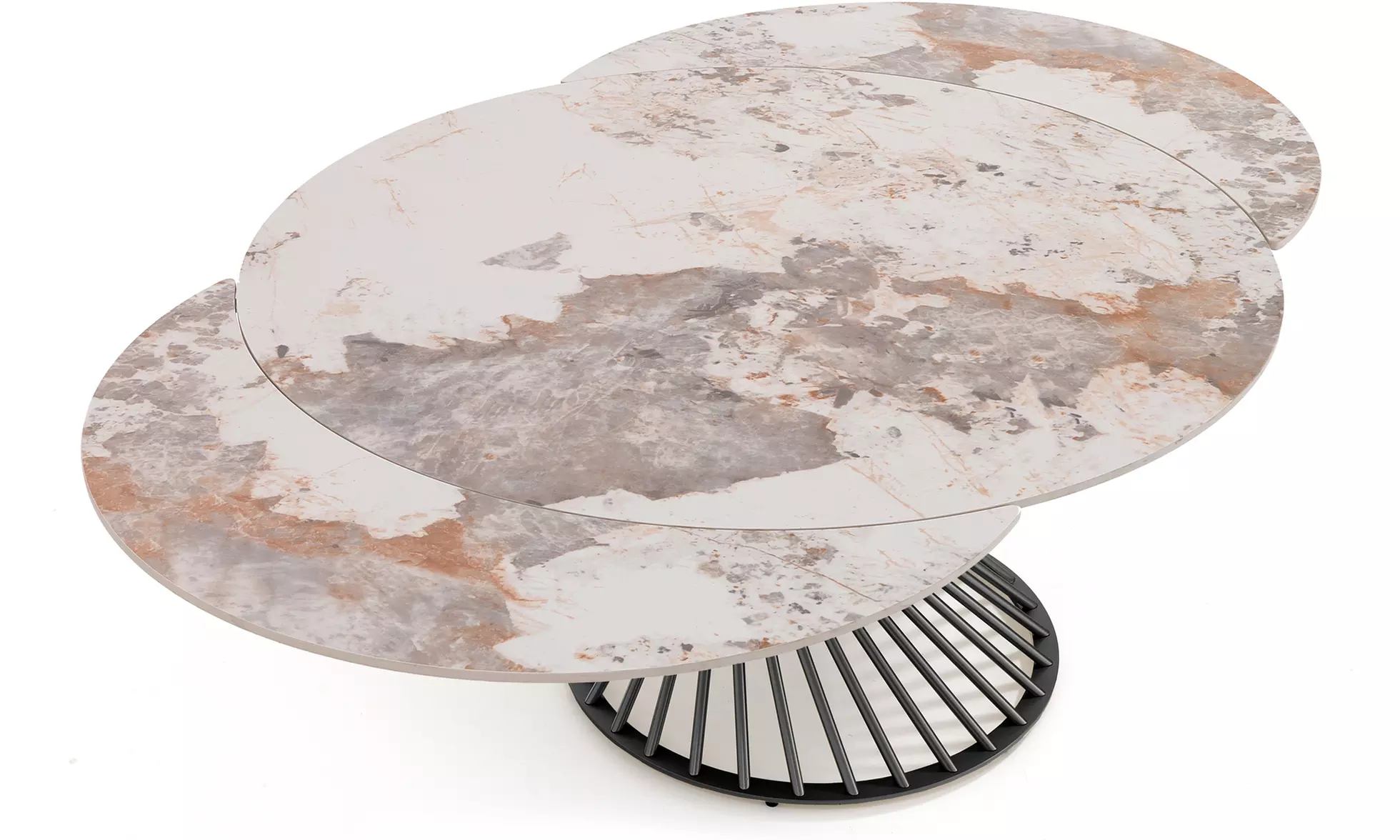 Tomasucci ausziehbarer Esstisch Hut, Jorum oder Tychi Onice White