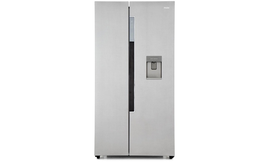 Image 1: Haier Fridge with Water Dispenser