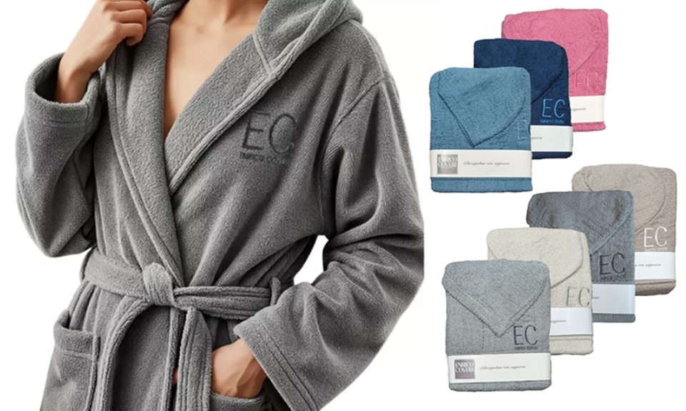 Accappatoio Enrico Coveri in spugna di cotone