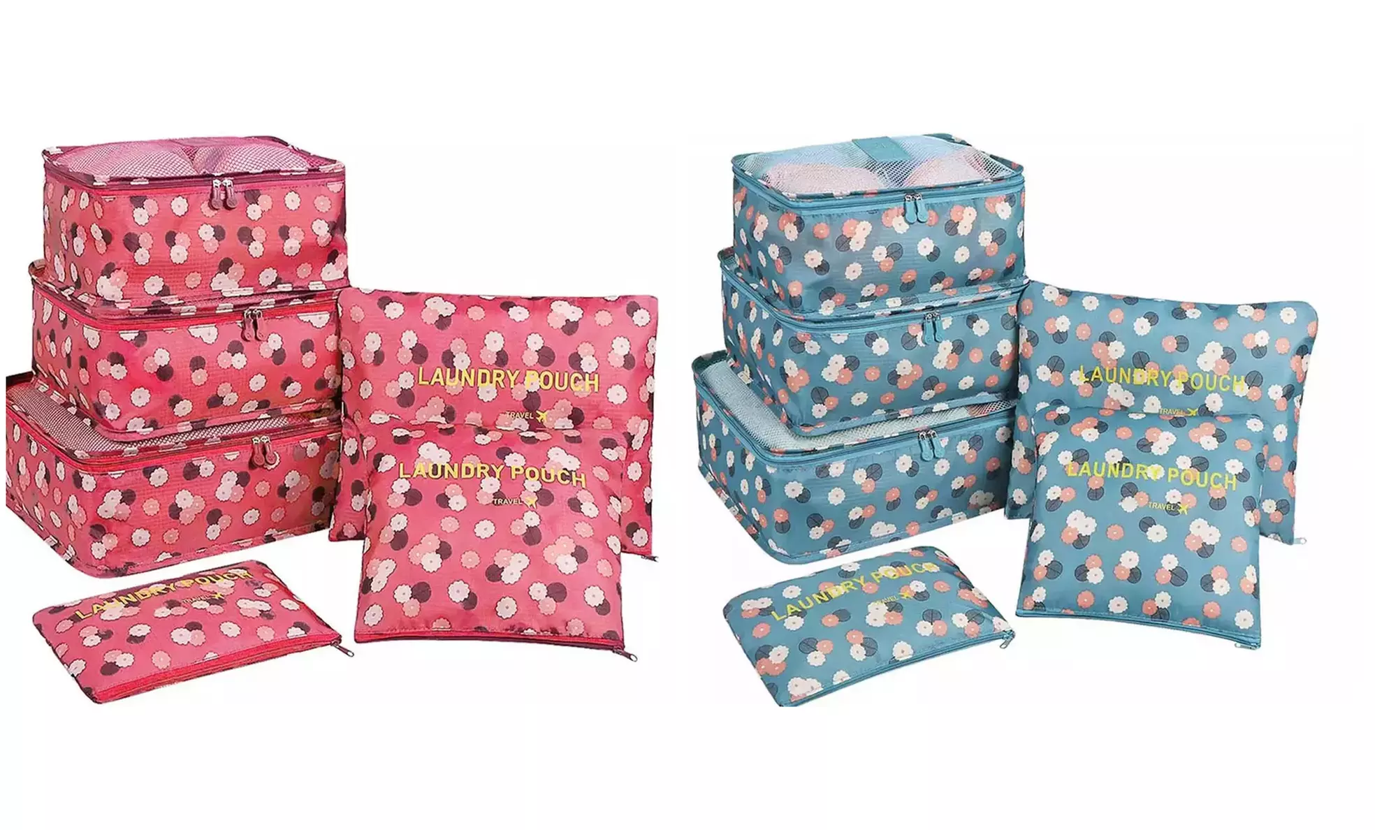 1x oder 2x 6er-Set Gepäck-Organizer