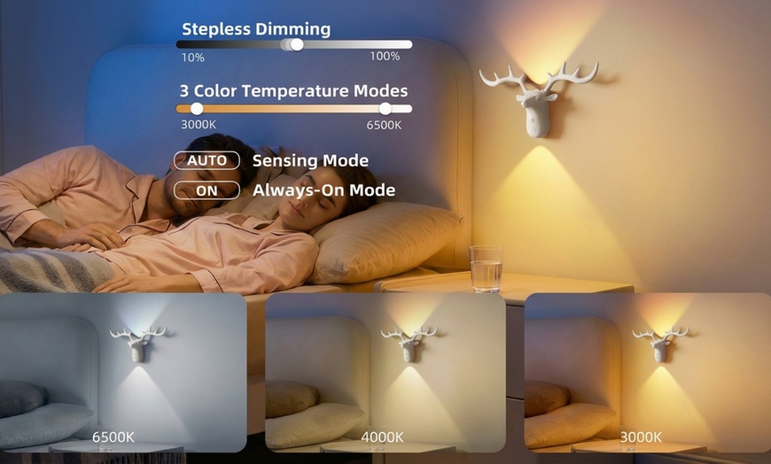 Image 9: Deer-Shaped Motion Sensor Light 