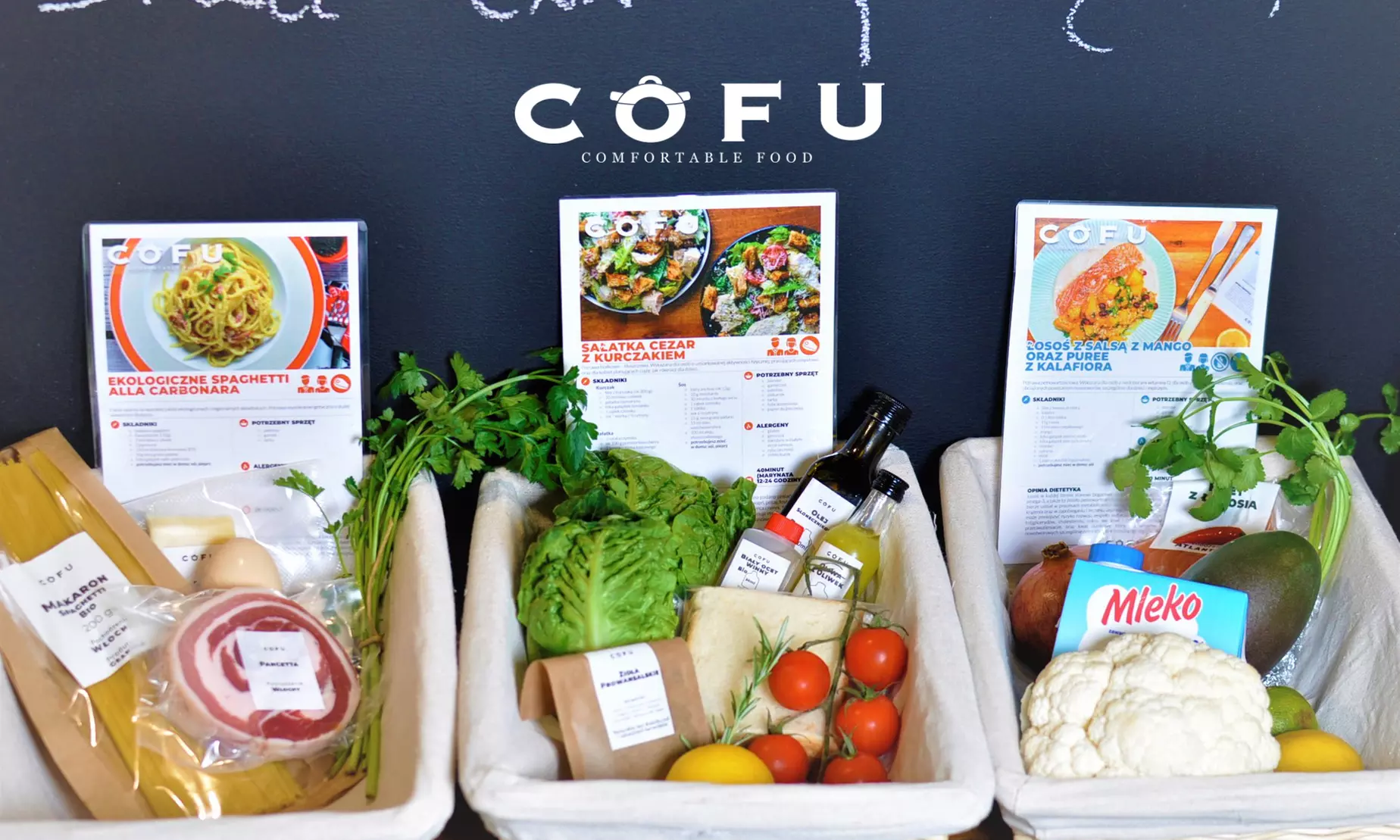 Boxy „zrób to sam” z dostawą: 1 danie (39,90 zł), Ekologiczny Wege Box (124,90 zł) i więcej opcji z COFU (do -37%) - Primary Image