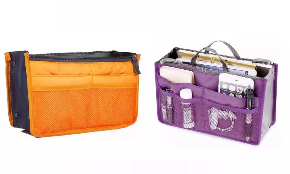 1 o 2 borse organizer da viaggio per cosmetici