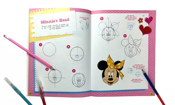 Disney Minnie Drawing Book Kit Groupon Goods 4736