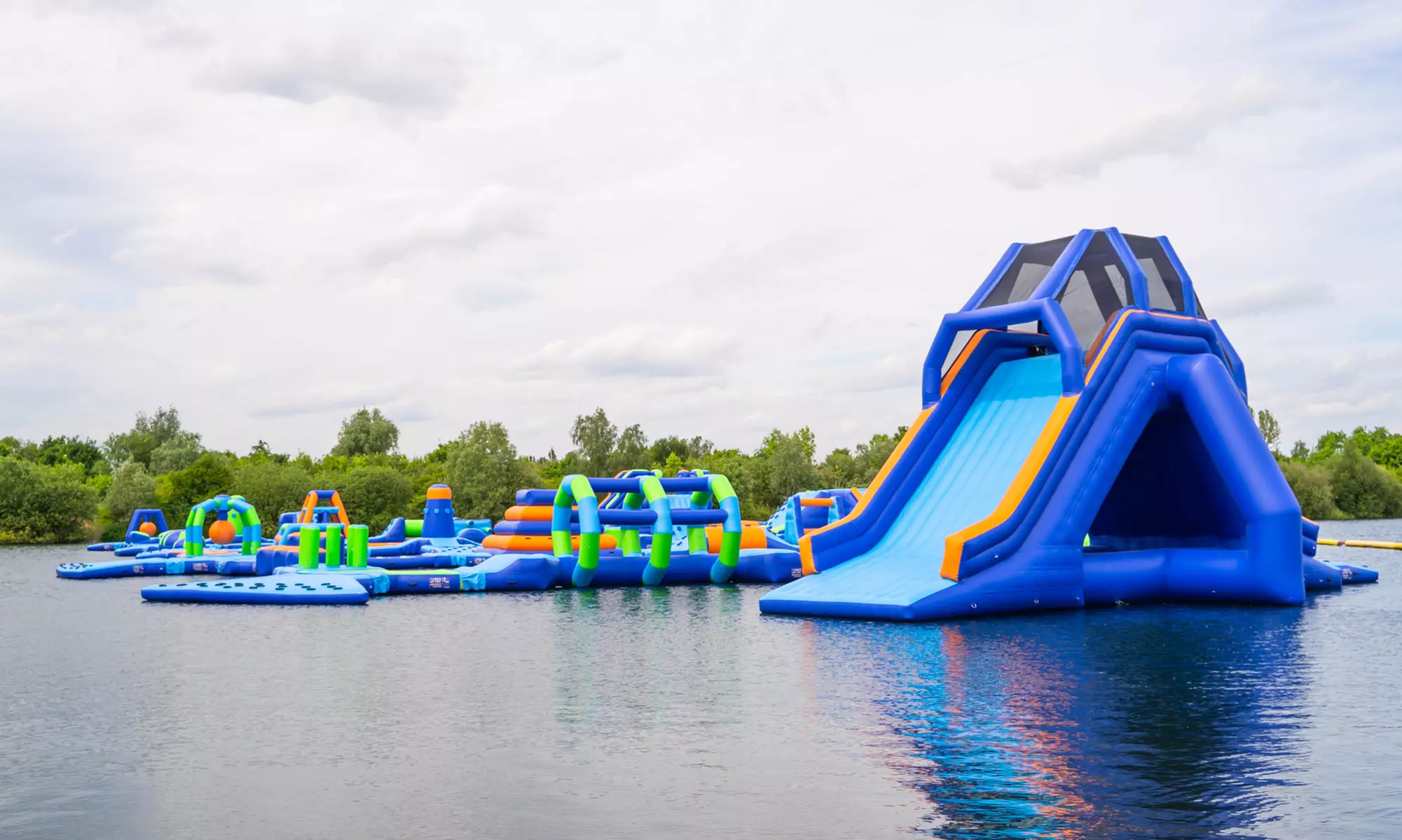 55-Minute Water Park Entry with Wetsuit Hire for Up to Four at Aqua Action (Up to 15% Off) - Primary Image