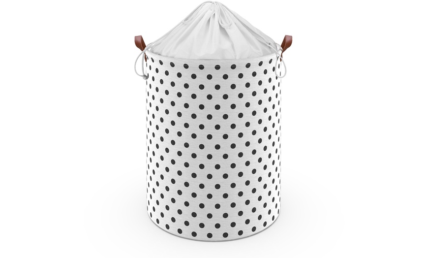 Image 16: Vinsani Drawstring Laundry Basket