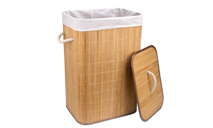 Image 2: Bamboo Laundry Basket