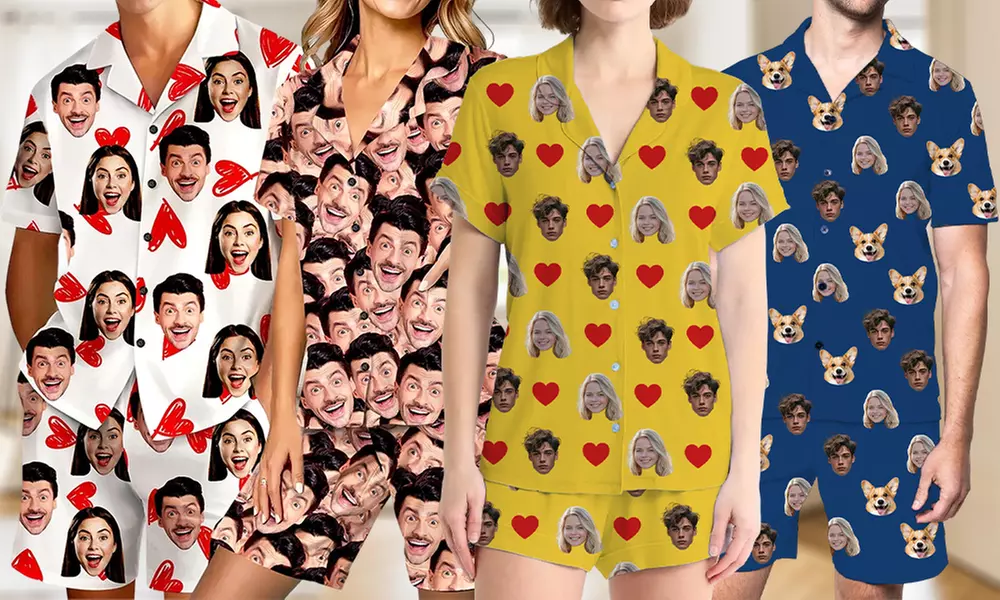 Gepersonaliseerde pyjama set met foto en/of tekst