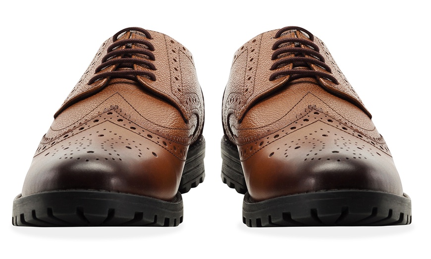 Image 5: Men's Leather Derby Brogues